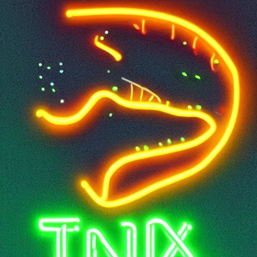 Image similar to a t - rex in a suite, neon, highly detailed, digital art