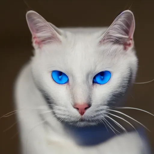 Image similar to white cat with blue eyes,