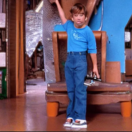 Prompt: screenshot still from honey i shrunk the kids trousers