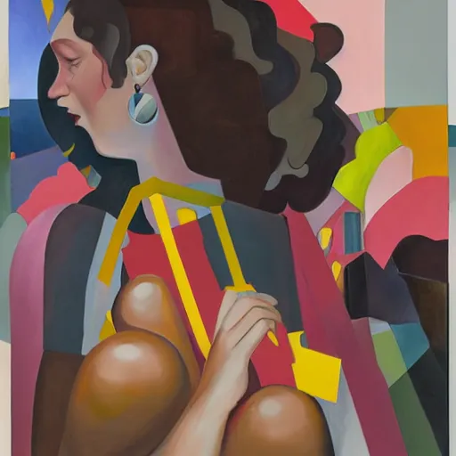 Image similar to rosalia by dana schutz