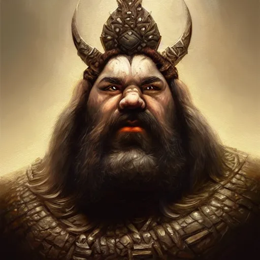 Image similar to portrait painting of a dwarven berserker, sharp focus, award - winning, trending on artstation, masterpiece, highly detailed, intricate. art by lise deharme