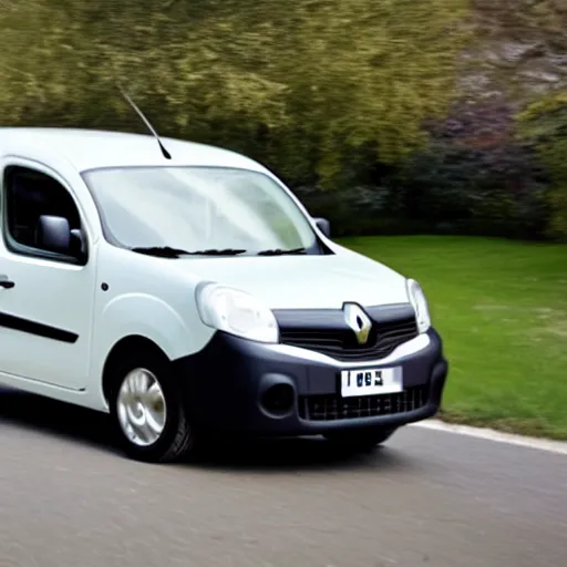 Image similar to A Renault Kangoo with giant wheels