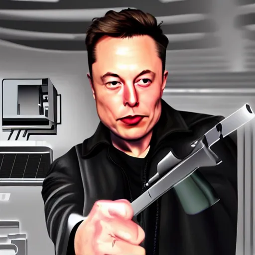 Prompt: Elon Musk in Perfect Dark