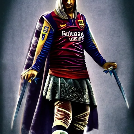 Image similar to lionel messi as ezio auditore