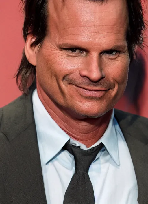 Prompt: bill - paxton as chet as gta 5 cover art, no - text no - logo