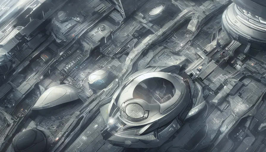 Image similar to Futuristic space base near Chicago, hyperdetailed, artstation, cgsociety, 8k