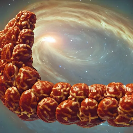 Prompt: the james webb telescope sends back an image of a galaxy made entirely of hotdogs, high detail texture, unreal engine, 8 k, photographic quality, ultra hyper realistic quality, 8 k definiton