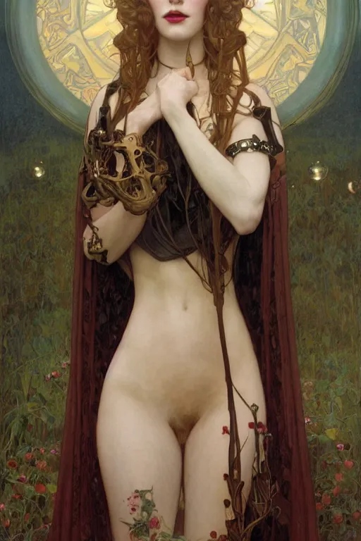 Image similar to masterpiece painting of beautiful vampire girl by donato giancola, darius zawadzki and tom bagshaw, face by artgerm and edmund leighton, alphonse mucha, background by james jean and gustav klimt, 8 k, biomechanical horror, majestic, volumetric lighting, porcelain skin, french nouveau, trending on pixiv