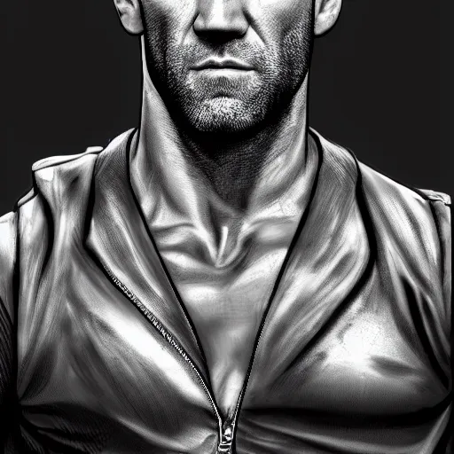 Prompt: jason statham, zoom, james jean, artstation 8 k