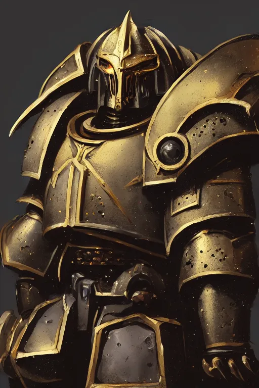 Image similar to armor portrait heros warhammer 4 0 k horus heresy fanart - the primarchs emperor by johannes helgeson animated with vfx concept artist & illustrator global illumination ray tracing hdr fanart arstation zbrush central hardmesh 8 k octane renderer comics stylized