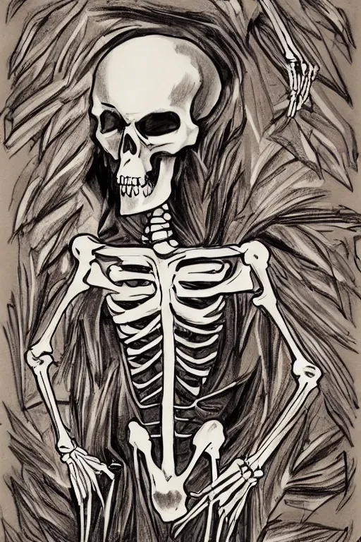 Prompt: skeleton streaming twitch