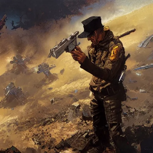 Prompt: a bullets fury, craig mullins