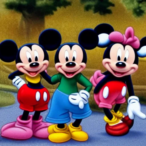 Prompt: Mickey and Friends Disney babies