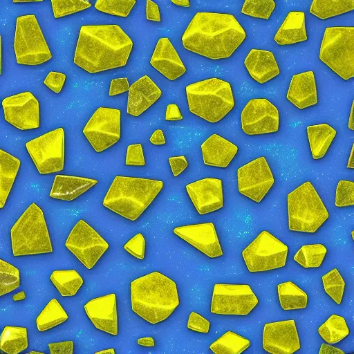 Prompt: yellow gemstone, digital art, neutral background