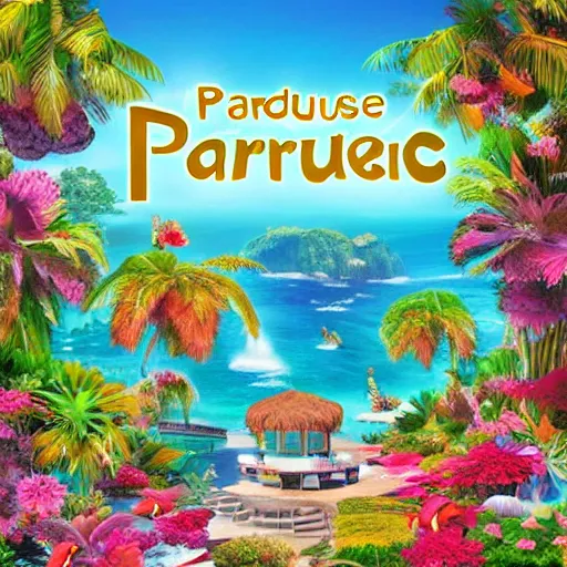 Image similar to paradise utopia