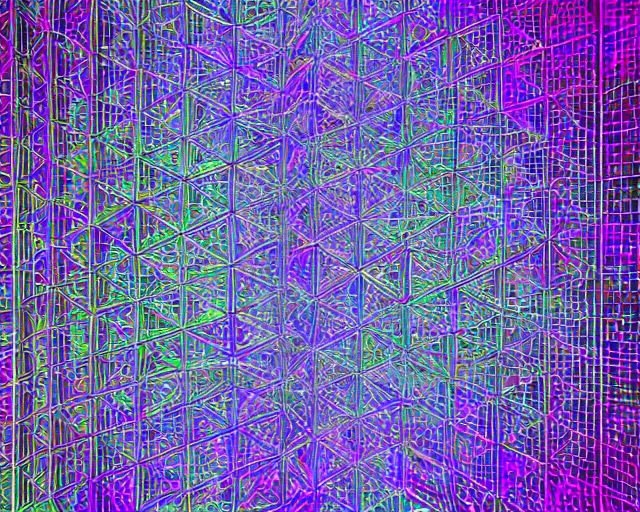 Image similar to cubes, squares, straight lines, complex beings, beautiful hairy, ornate hair, love, joy, vortexes, large arrays data holograms, 8 k, ultra hd, light shadows, wet hdr refractions, *, * * *, * * * * *