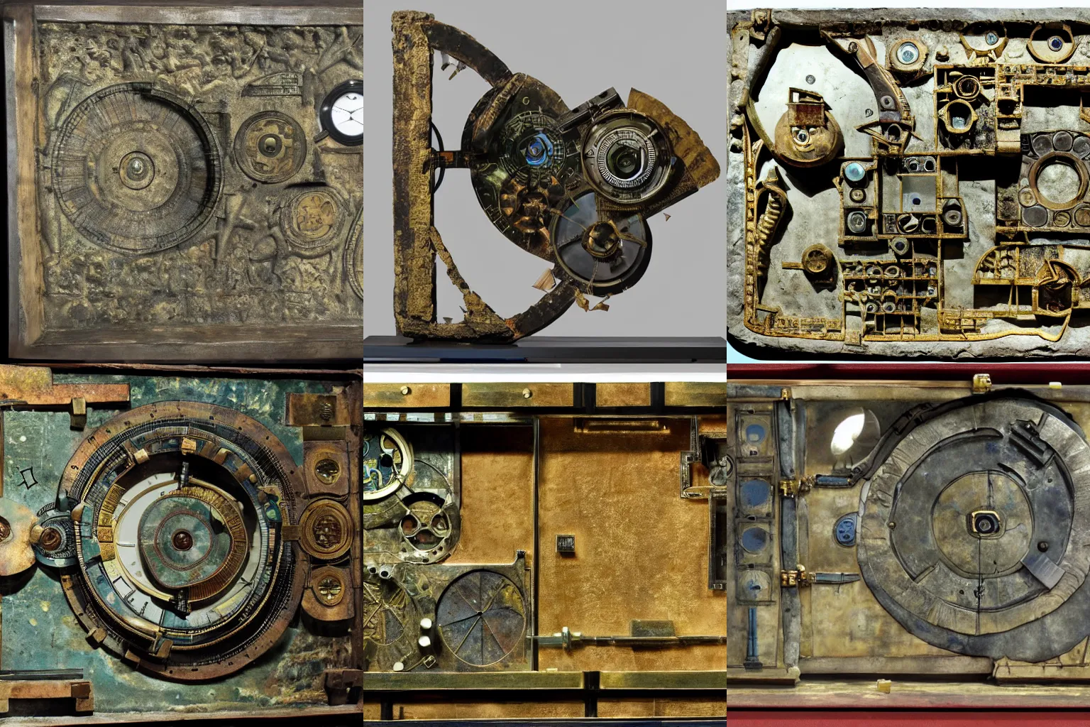 Prompt: Antikythera mechanism being used by Cleopatra