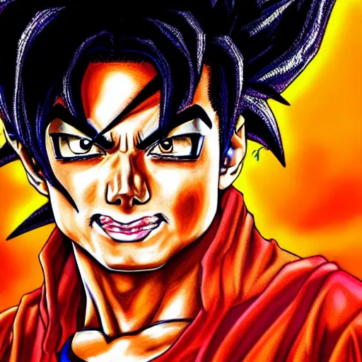 AI Art: Goku Super Sayajin by @Richard Michaels