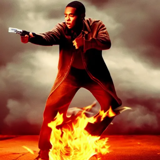 Image similar to man on fire