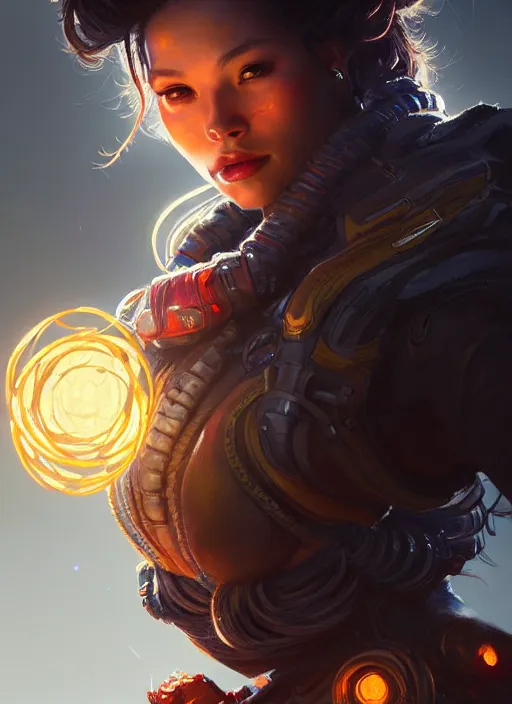 Prompt: portrait of apex legends chtulhu, intricate, elegant, glowing lights, highly detailed, digital painting, artstation, glamor pose, concept art, smooth, sharp focus, illustration, art by artgerm and greg rutkowski, artey freytag