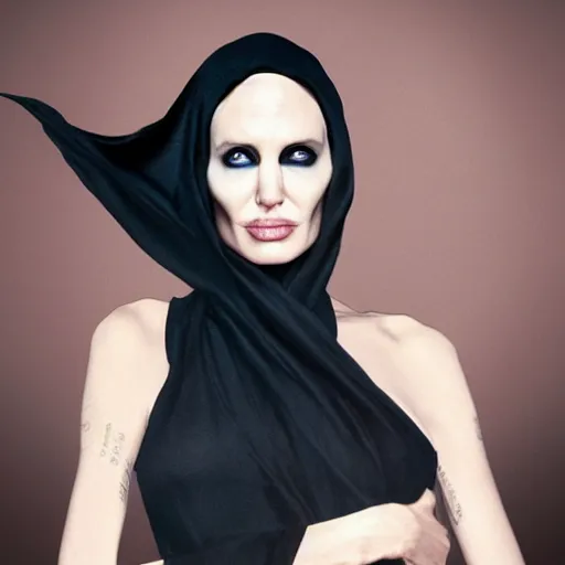 Prompt: angelina jolie as voldemort