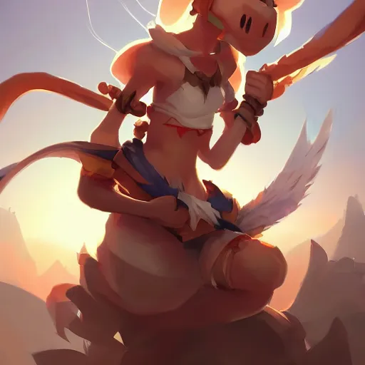 Image similar to Dofus fanart from dofus online , by Stanley Artgerm Lau, WLOP, Rossdraws, James Jean, Andrei Riabovitchev, Marc Simonetti, Yoshitaka Amano, ArtStation, CGSociety,