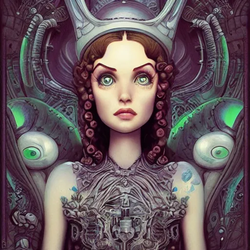 Image similar to Lofi portrait Pixar style by Joe Fenton and Stanley Artgerm and Tom Bagshaw and Tim Burton, dio de los murertos