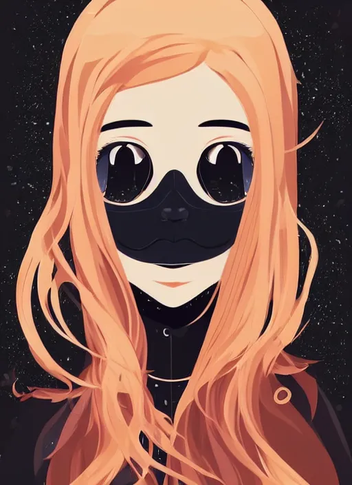 Image similar to little girl with long blonde hair on halloween. clean cel shaded vector art. shutterstock. behance hd by lois van baarle, artgerm, helen huang, by makoto shinkai and ilya kuvshinov, rossdraws, illustration, art by ilya kuvshinov