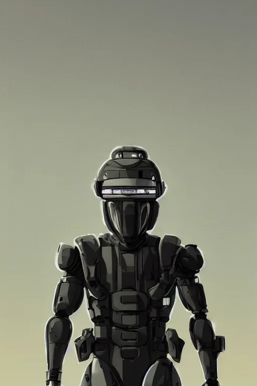 Image similar to robot ninja mask helmet metal gear solid training suit swat commando, aesthetic octane render, 8 k hd resolution, by ilya kuvshinov and cushart krentz and gilleard james, by carl warner and jim woodring, trending on artstation : 1. 5, sweet joy harmony color scheme