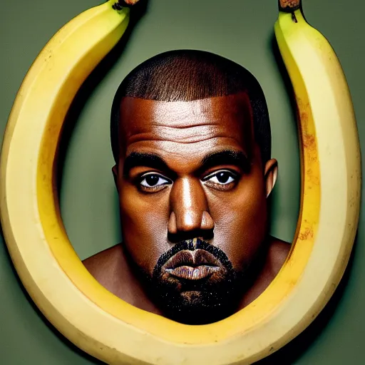 Prompt: Kanye West taking a bath in a bathtub full of bananas, 4k, detailed face, high detail