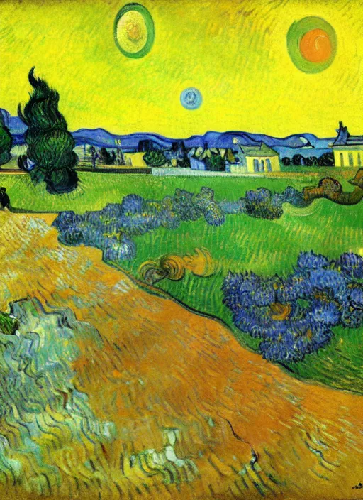 Image similar to good morning, painting by vincent van gogh, paul gauguin