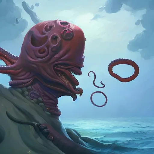 Image similar to mind flayer pirate with tentacle mouth, behance hd artstation by jesper ejsing by rhads, makoto shinkai and lois van baarle, ilya kuvshinov, ossdraws