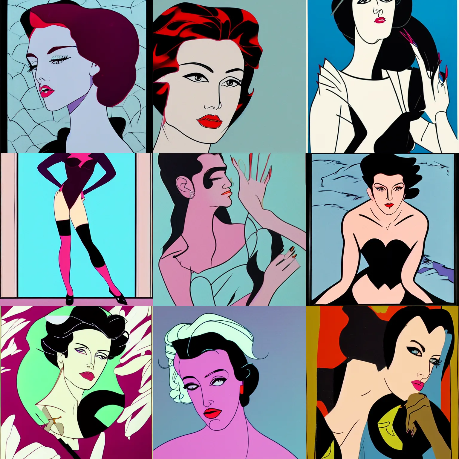 Prompt: art by patrick nagel, 4k