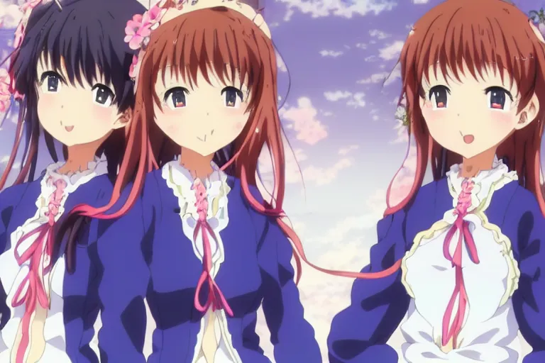 Image similar to Two Anime Pretty Women, Kyoto Animation