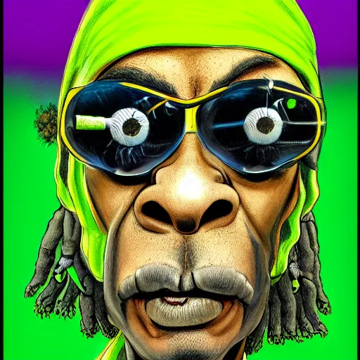 Image similar to snoop dogg tennis ball monster ,tennis ball, digital art, smoke, fantasy,chalk, magic, trending on artstation, ultra detailed, professional illustration by Basil Gogos