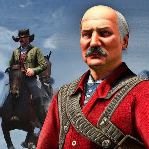Image similar to Alexander Lukashenko in Red Dead Redemption 2