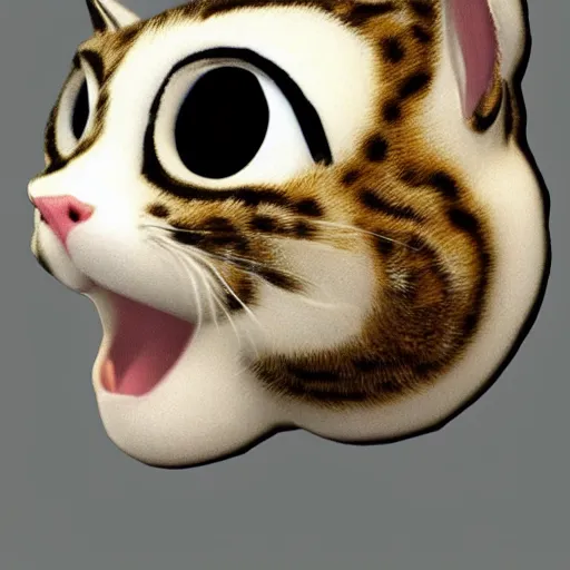 Image similar to cute cat head with snake body