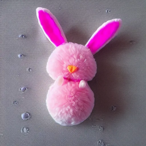 Image similar to extremely cute pink bunny