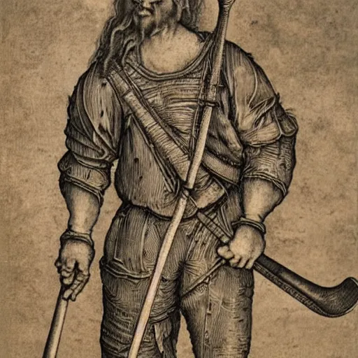 Prompt: lacrosse player, highly detailed, 8k, intricate, Albrecht Durer style H 1920