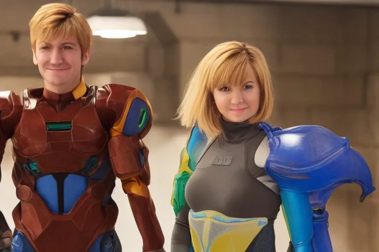 Image similar to samus aran in the new comedy movie