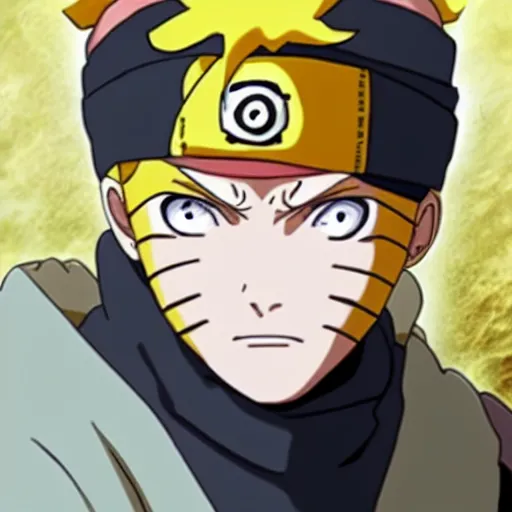 Image similar to naruto uzumaki wearing a turban, anime