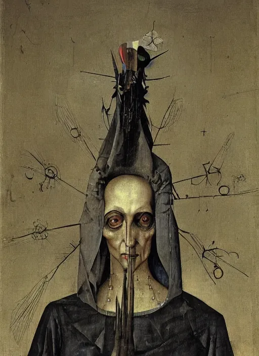 Image similar to diamanda galas by hieronymus bosch