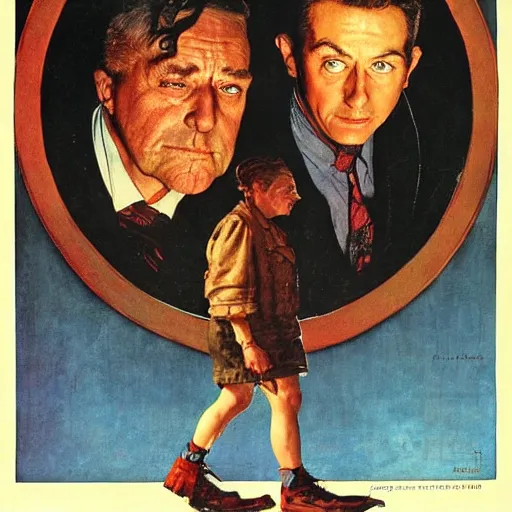 Image similar to chronicles to keep you up at night, movie poster, artwork by Norman Rockwell