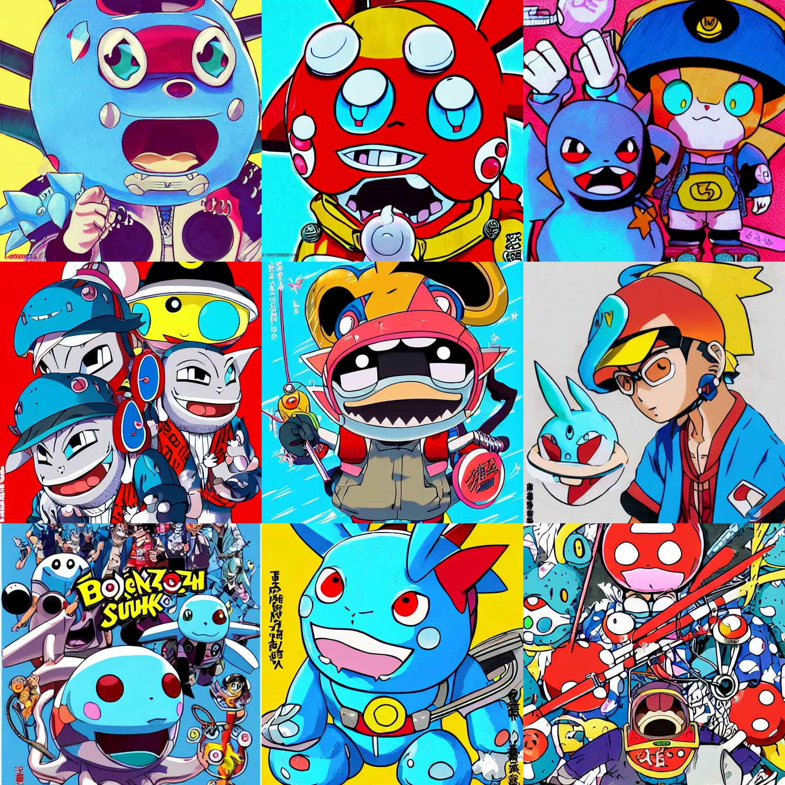 bosozoku Japanese street punk, Wobbuffet, mechanic, | Stable Diffusion