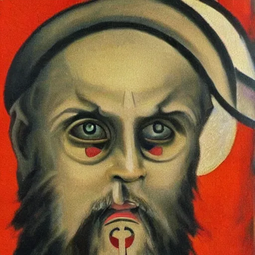 Image similar to Wagner Russian Military Force Exorcism Group, painting, art, horror