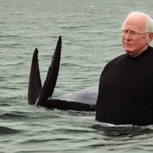 Prompt: vice president cheney and the white whale