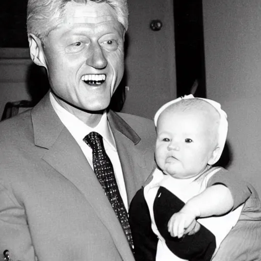 Prompt: bill clinton as baby