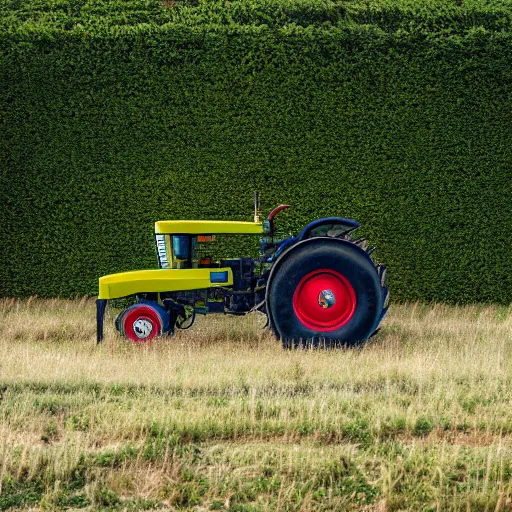 Image similar to a tractor with square wheels, canon eos r 3, f / 1. 4, iso 2 0 0, 1 / 1 6 0 s, 8 k, raw, unedited, symmetrical balance, wide angle