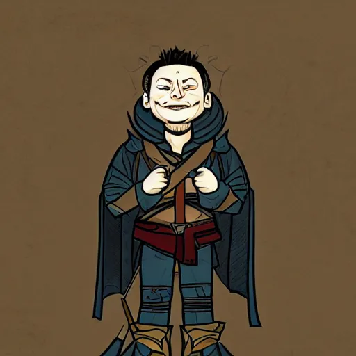 Image similar to elon musk as a ork in the lord of the rings adobe illustrator, trending on pixiv, behance