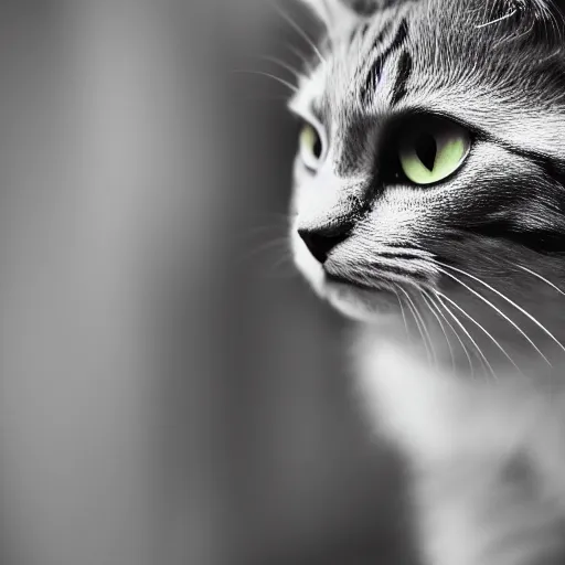 Prompt: cat with cool glarsses, 4 k, 8 5 mm,